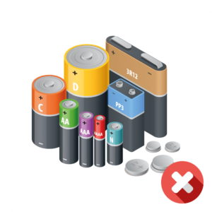 What can't I put in my Skip? Batteries are not an accepted waste type in a Skip