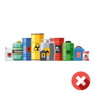 What can't I put in my Skip? Chemicals and Pesticides are not an accepted waste type in a Skip