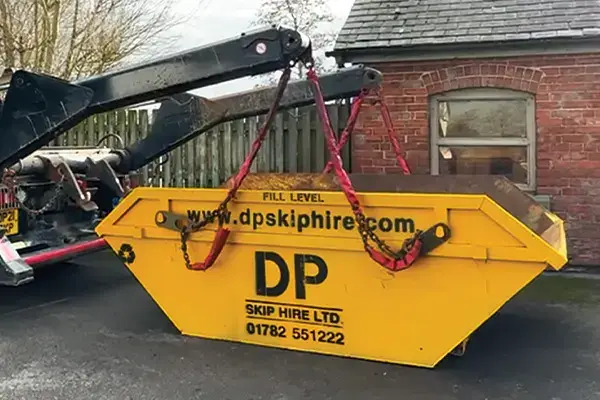 Skip Hire Baldwin's Gate - 16 Yard Skip Being Delivered