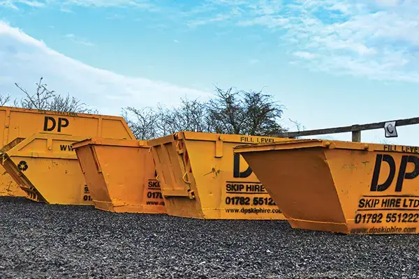 Skip Hire Baldwin's Gate - 16 Yard Skip Being Delivered