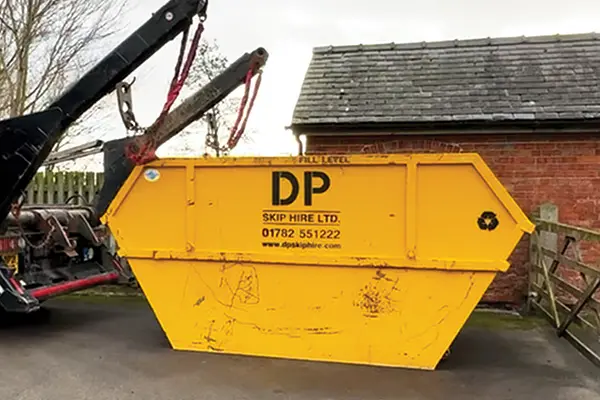 Skip Hire Kidsgrove - 16 Yard Skip Being Delivered