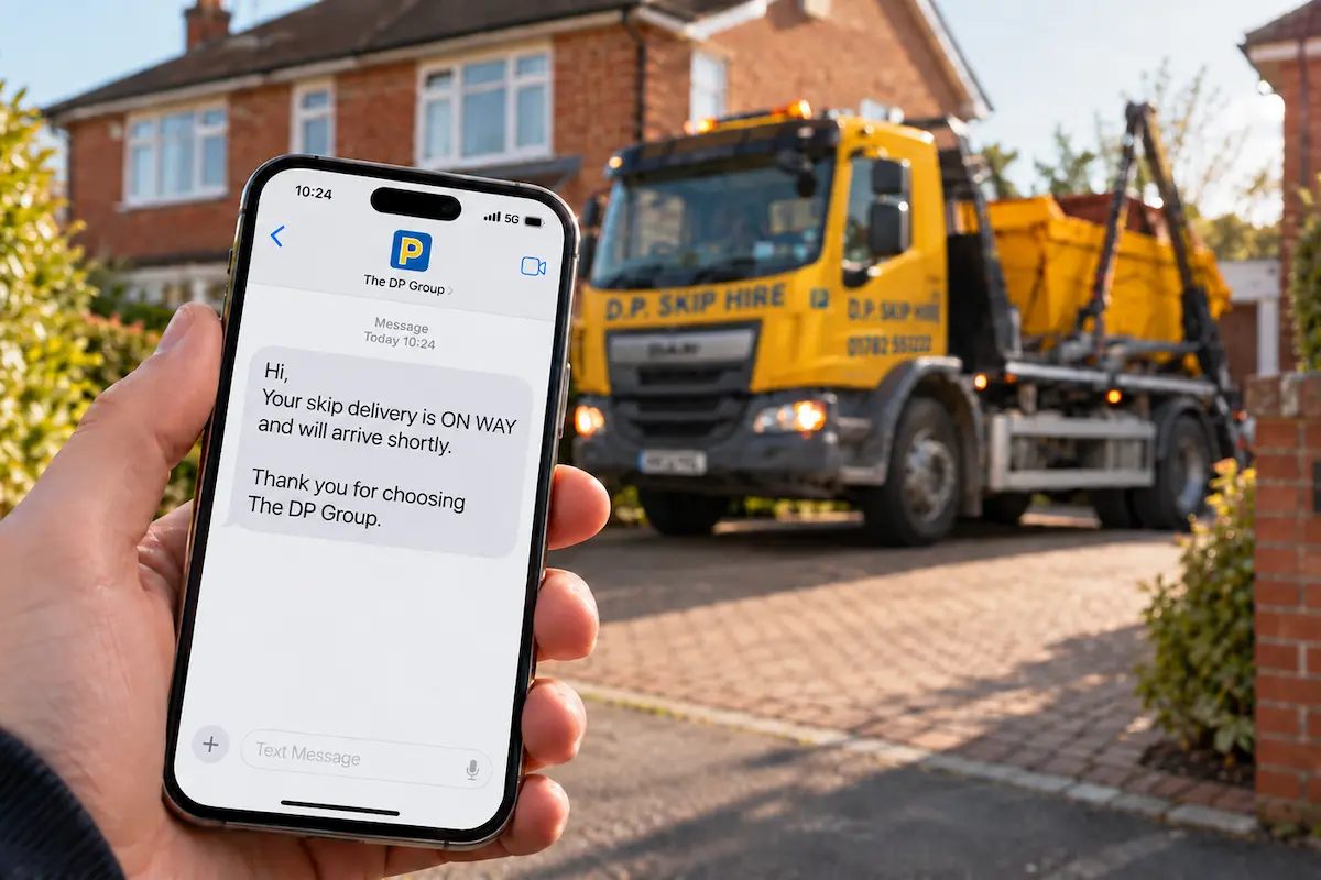 new-on-way-sms-alerts-skip-delivery-collection New: You’ll Know Exactly When Your Skip is On Its Way