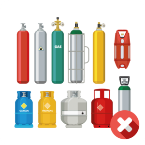What can't I put in my Skip? Gas Cylinders are not an accepted waste type in a Skip